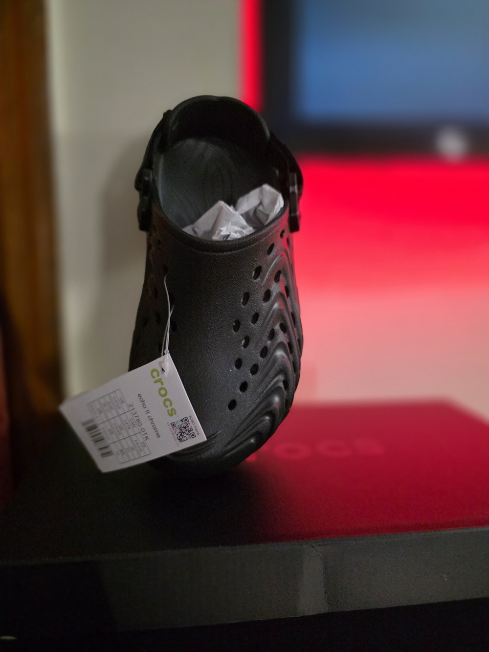 Chrome Crocs Black